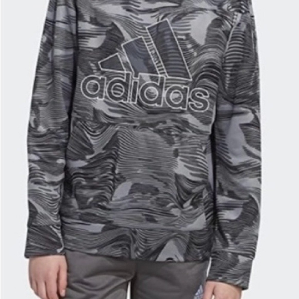 Adidas Camo Warp Hoodie -‎ SizeYL- EUC